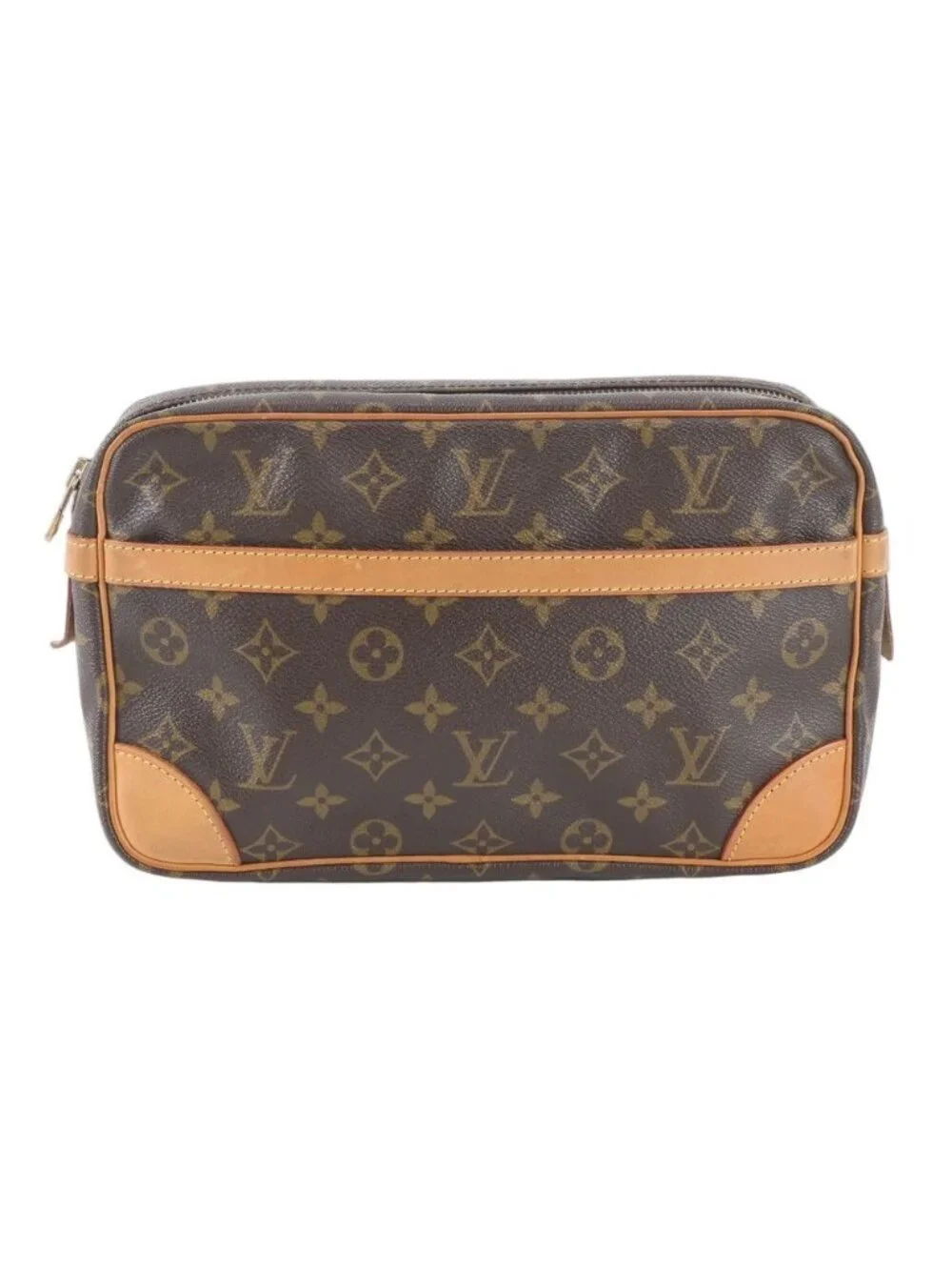 Louis Vuitton Monogram Compiegne 28 Leather Clutch Pouch Business